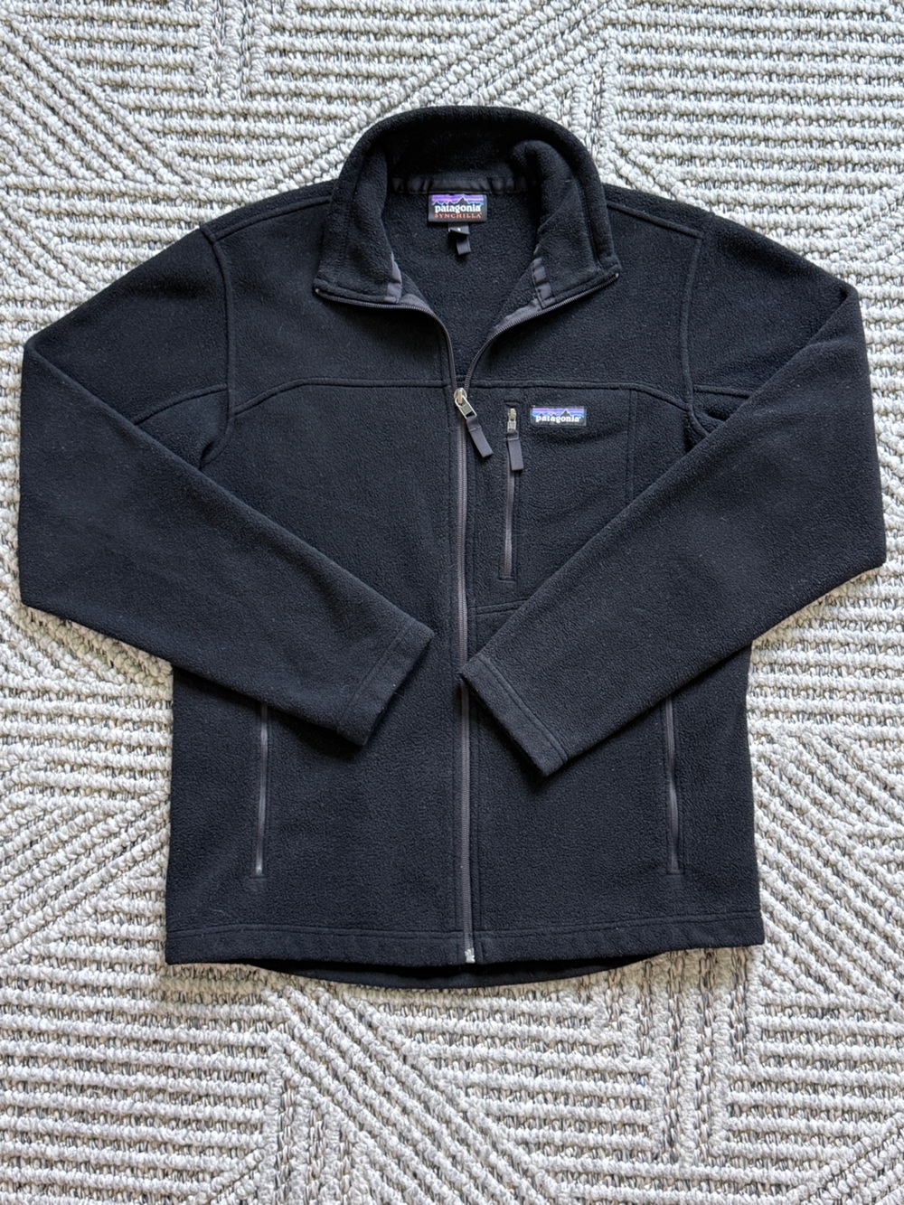 Patagonia Black Full-Zip Performance Fleece Jacket